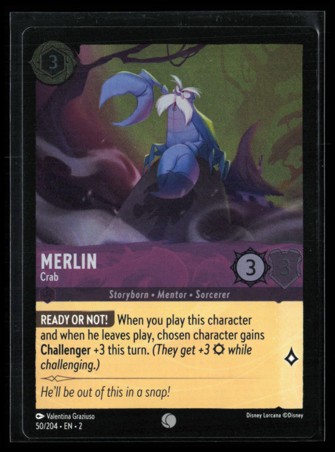 Merlin Crab Cold Foil (Disney Lorcana)