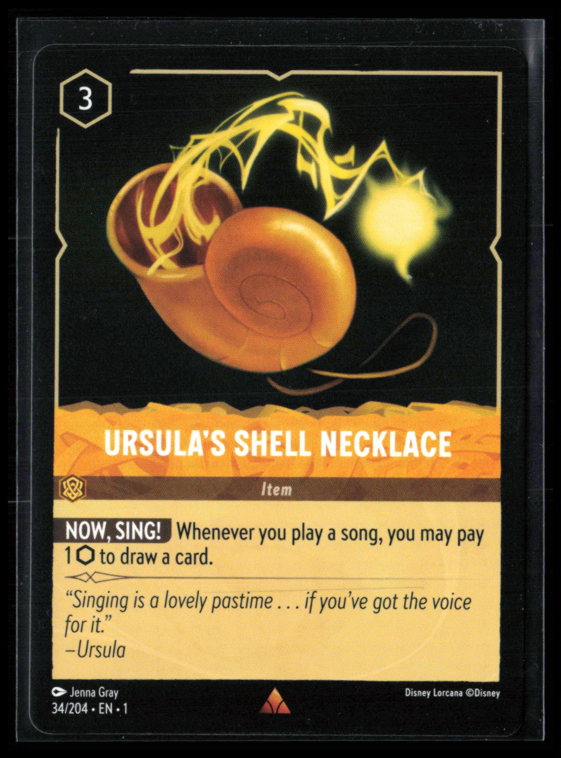 Ursula's Shell Necklace Rare (Disney Lorcana)