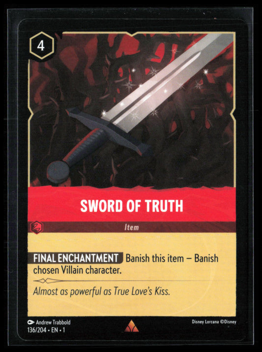 Sword of Truth Rare (Disney Lorcana)