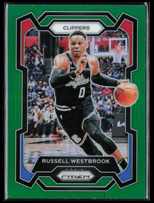 Russell Westbrook Green Prizm