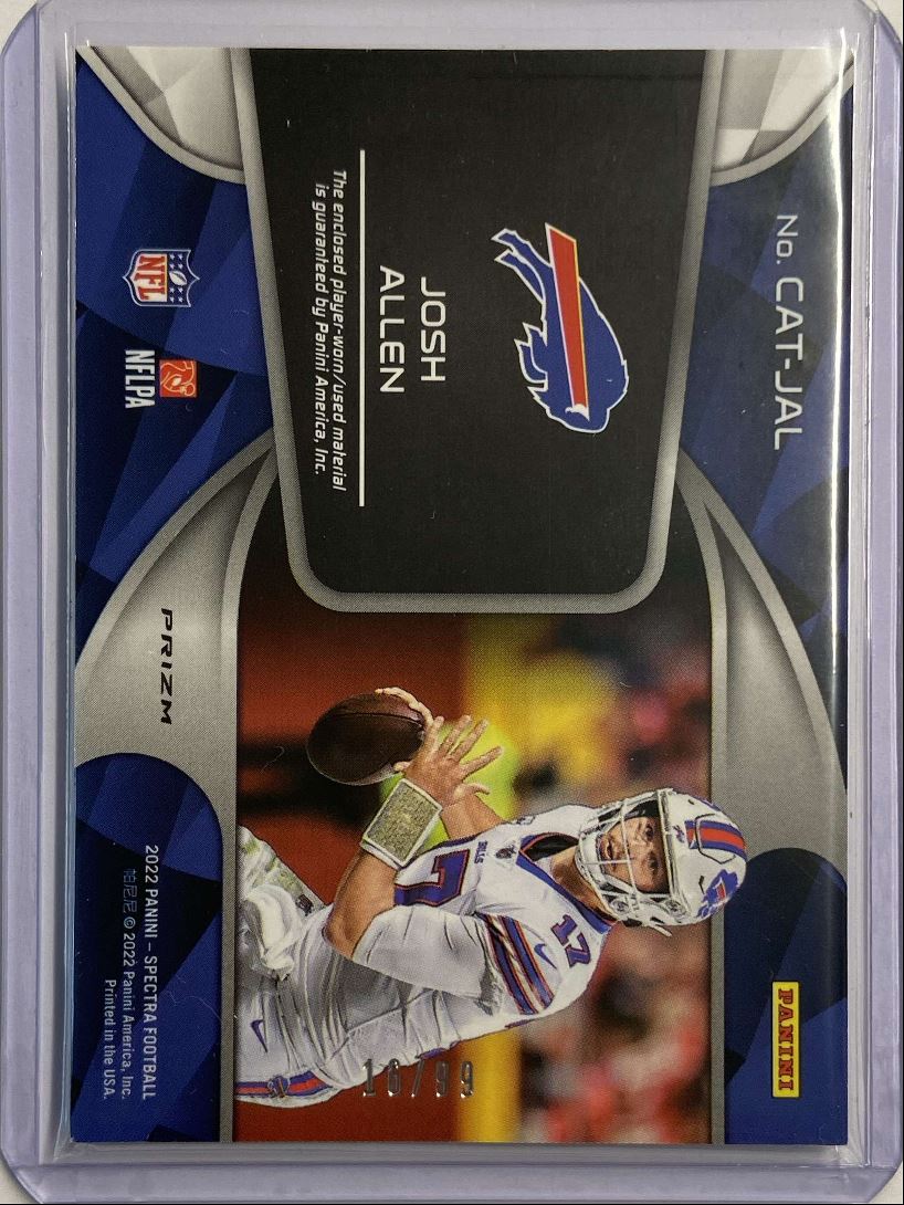 Josh Allen Player-Worn Mem /99 Silver