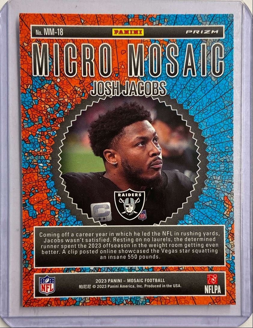 Josh Jacobs Micro Mosaic SSP Case Hit