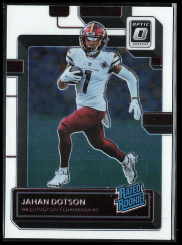 2022 Donruss Optic Rated Rookies Holo Jahan Dotson Rookie Washington  Commanders