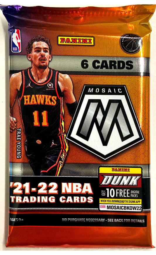 2021-22 Mosaic NBA Single Pack (From Blaster, 6 Cards)